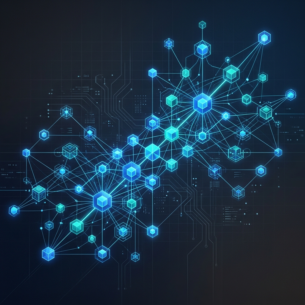 Abstract software platform graphic